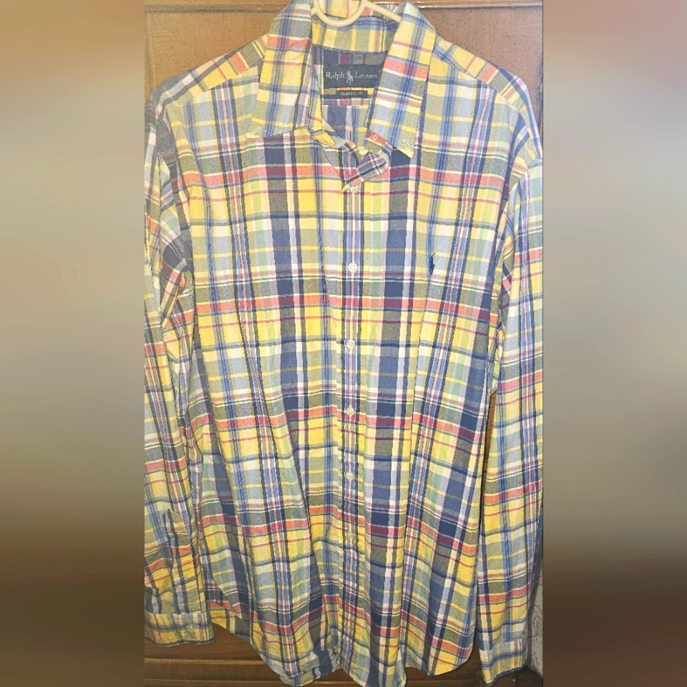 POLO RALPH LAUREN PLAID CLASSIC BUTTON DOWN